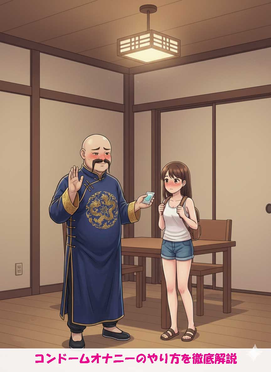 コンドームオナニーの方法