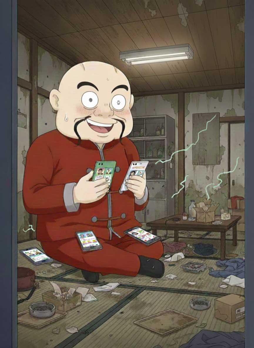 セフレアプリのオススメはどれなのか比較している男の図